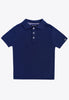 Short Sleeve Garment Dyed Knitted Polo Shirt