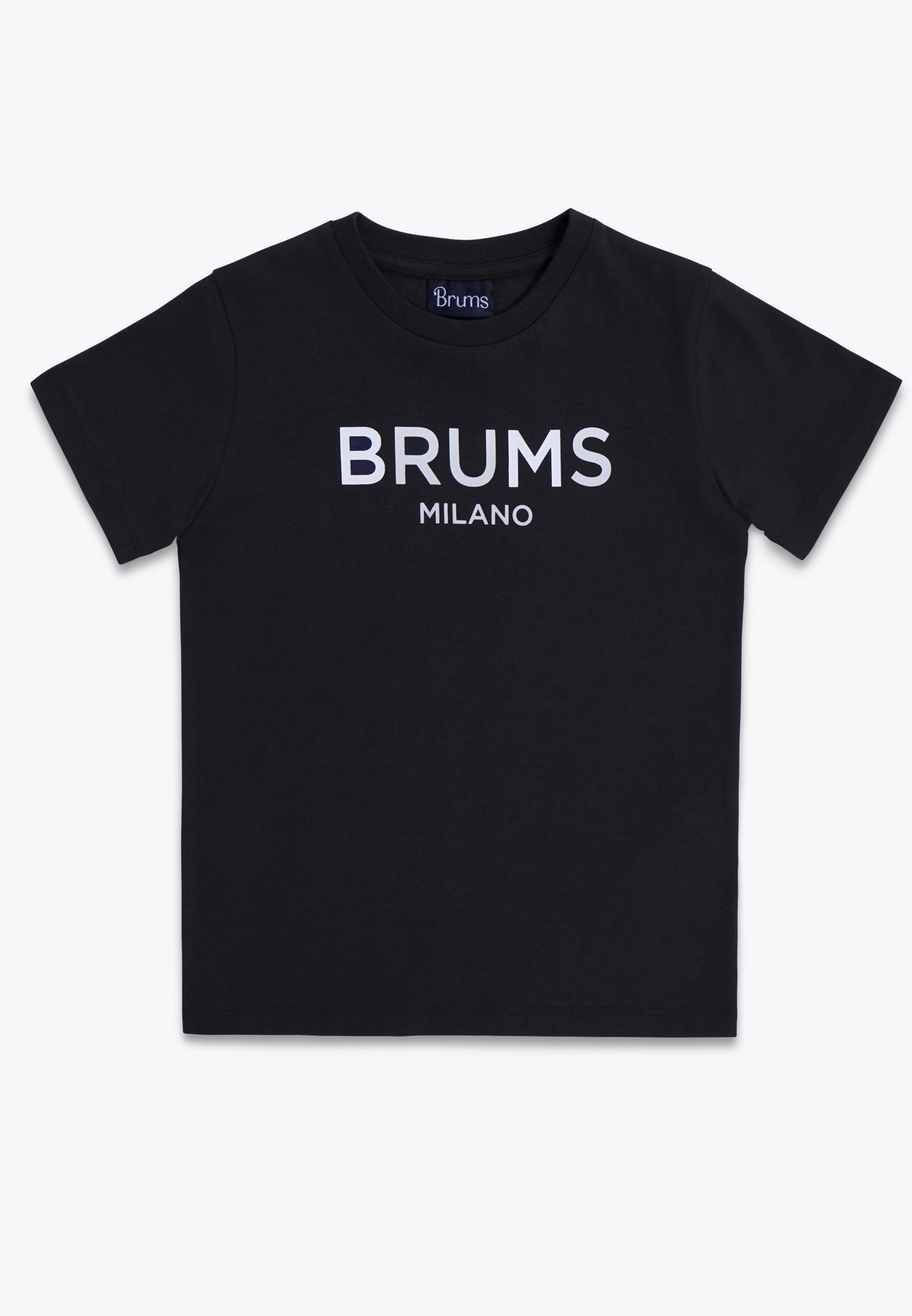 Short Sleeve T-Shirt in Organic Cotton Jersey with Brums Print