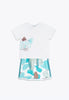 2-Piece Set in Jersey with Short Sleeve T-Shirt and Shorts
