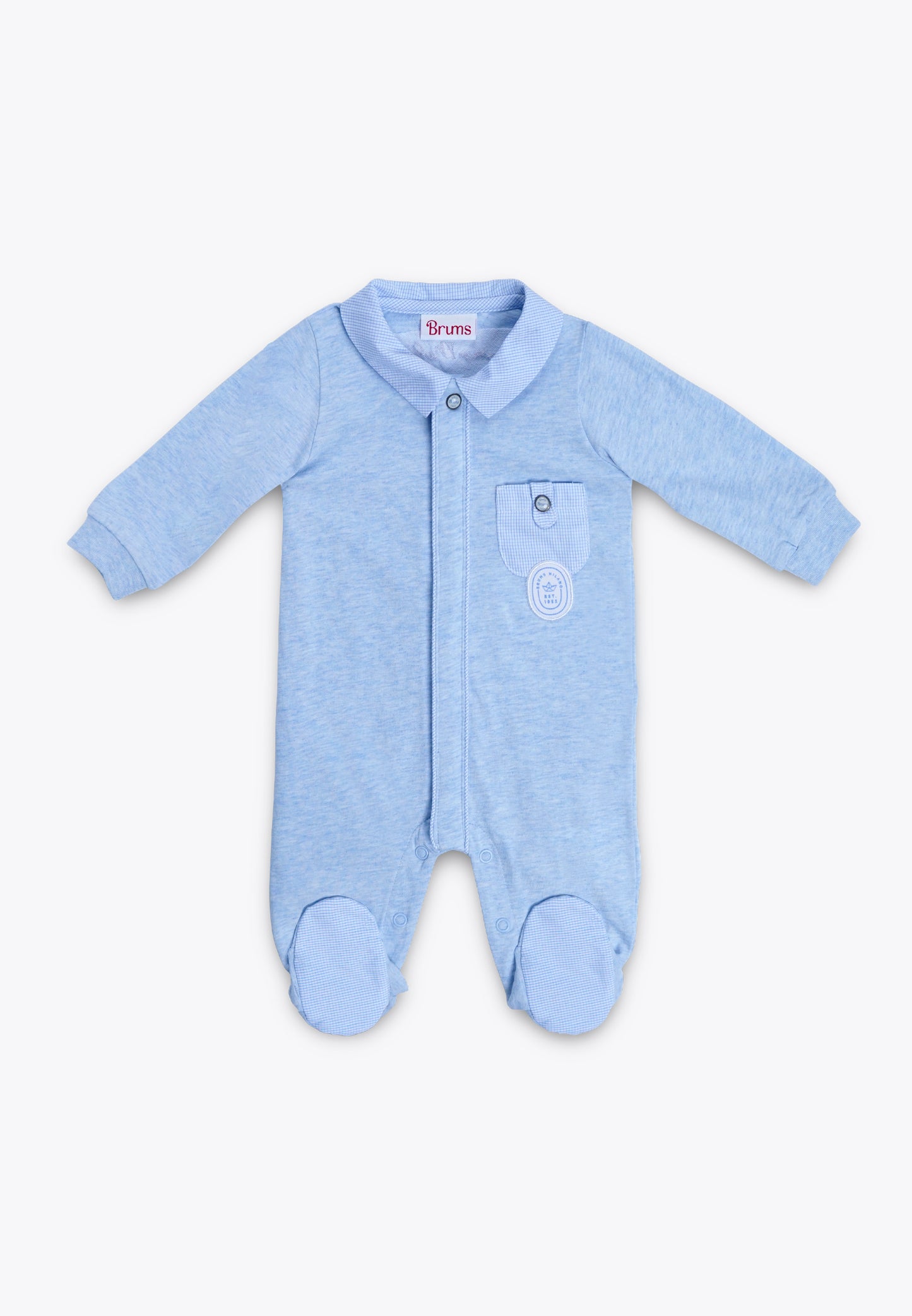 Jersey Onesie with Front Opening with Collar