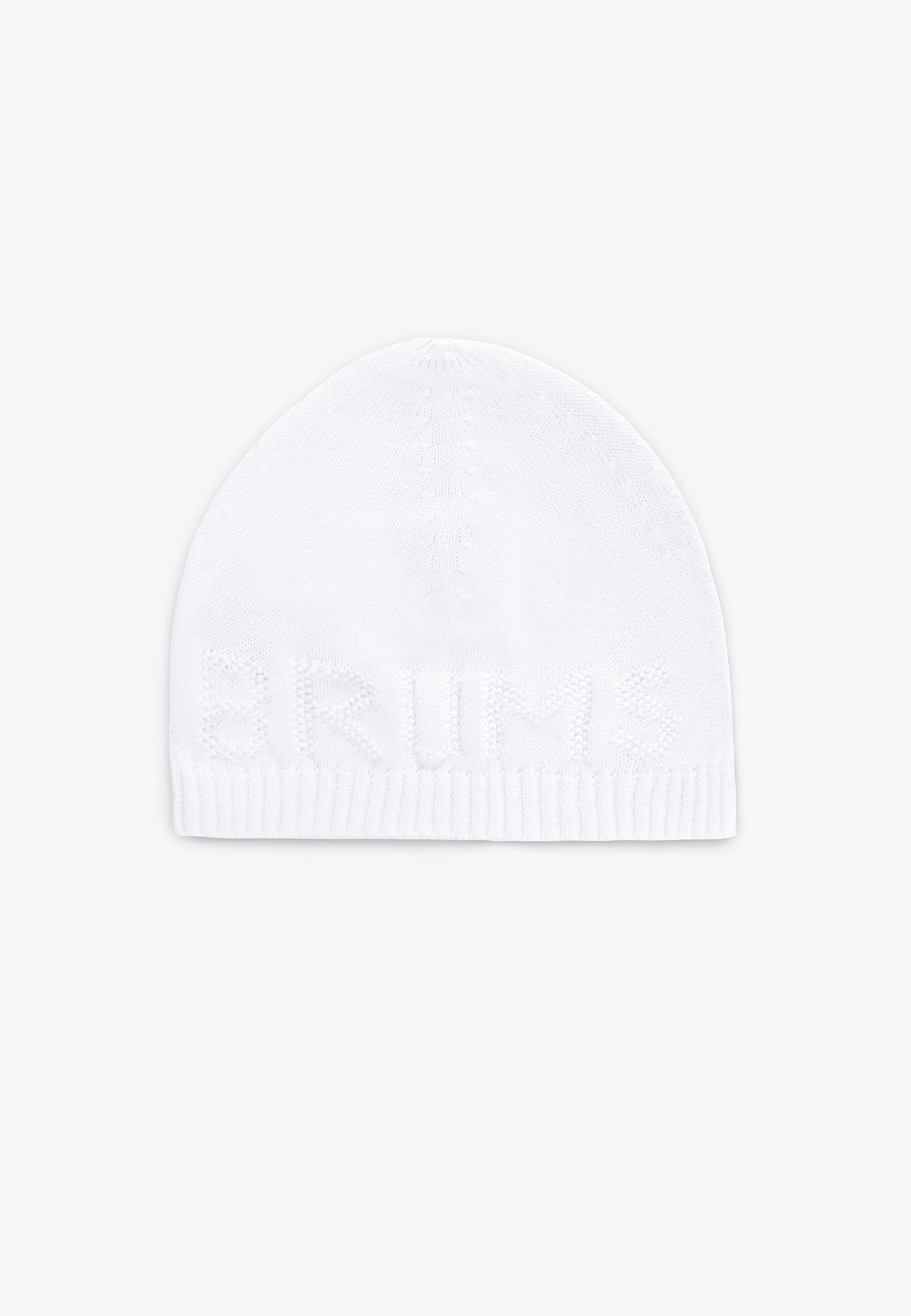 Jacquard Tricot Cap with "Brums" Writing