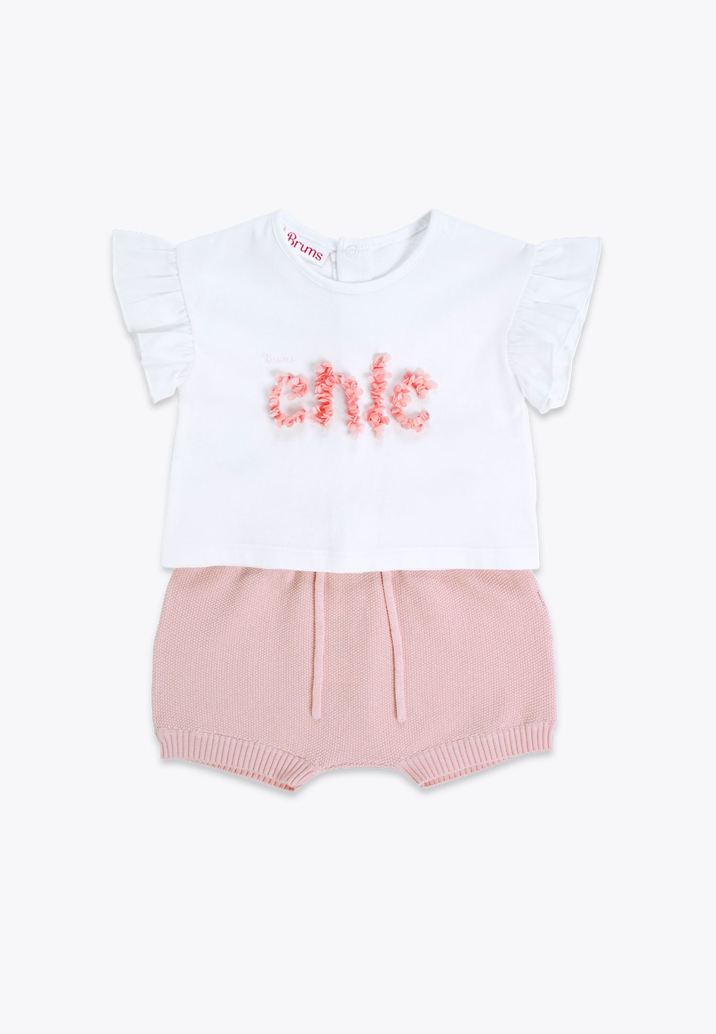 2 Piece Set with Jersey T-Shirt and Tricot Shorts