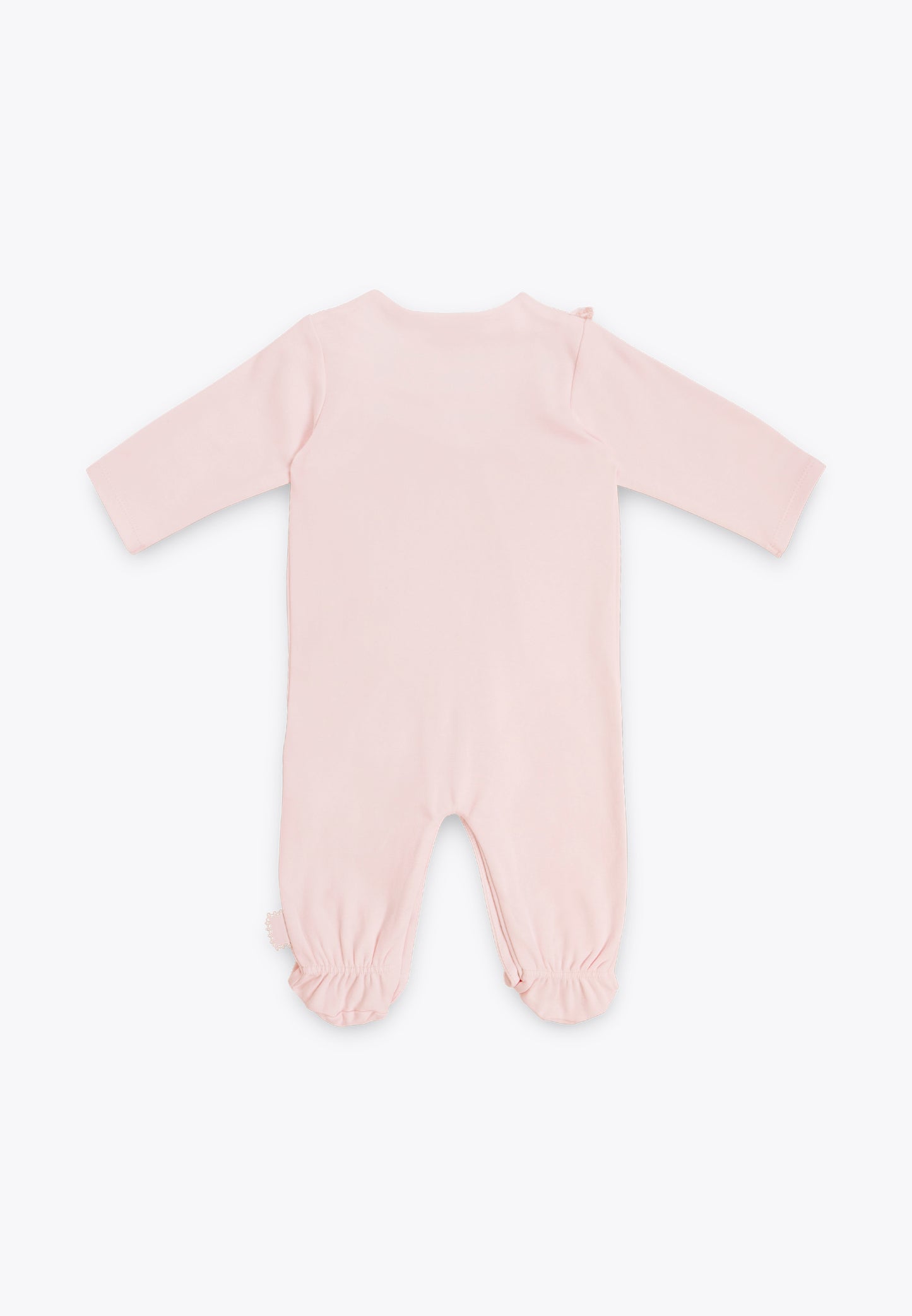 Interlock Footed Onsie with Sangallo Inserts
