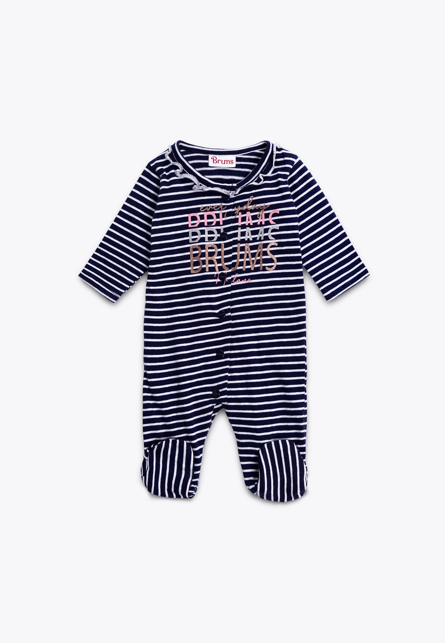 BCI Yarn Dyed Jersey Onesie with Front Opening
