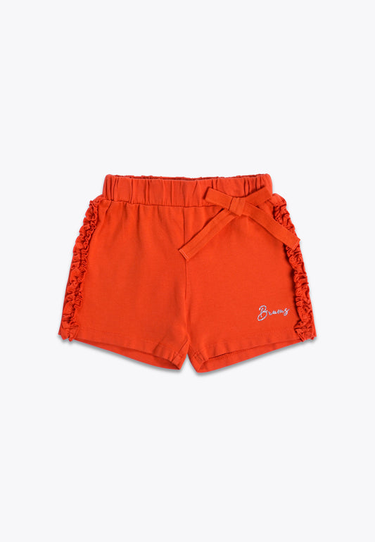 Shorts con Rouches in Jersey Stretch