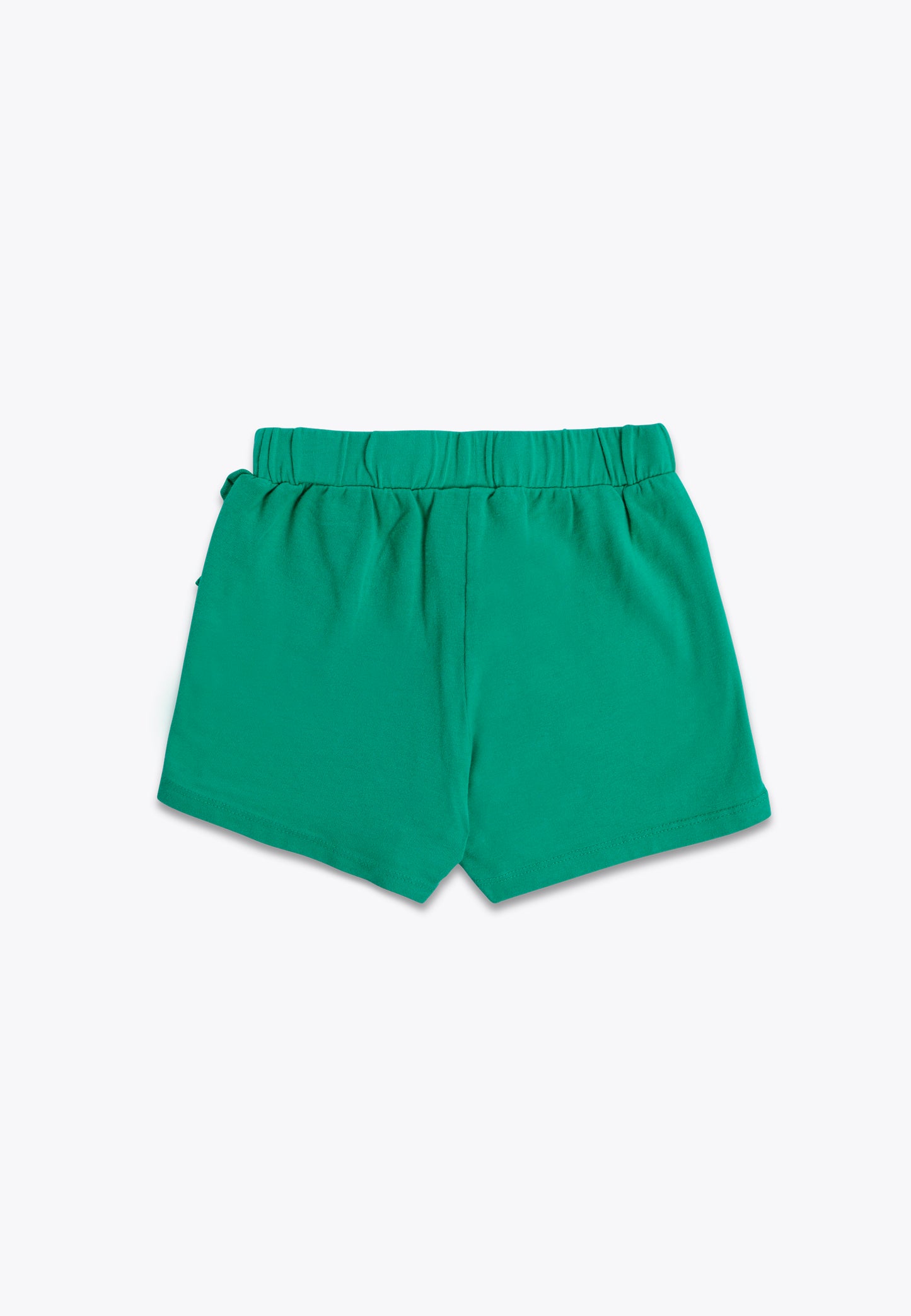 Stretch Jersey Shorts with Rouches