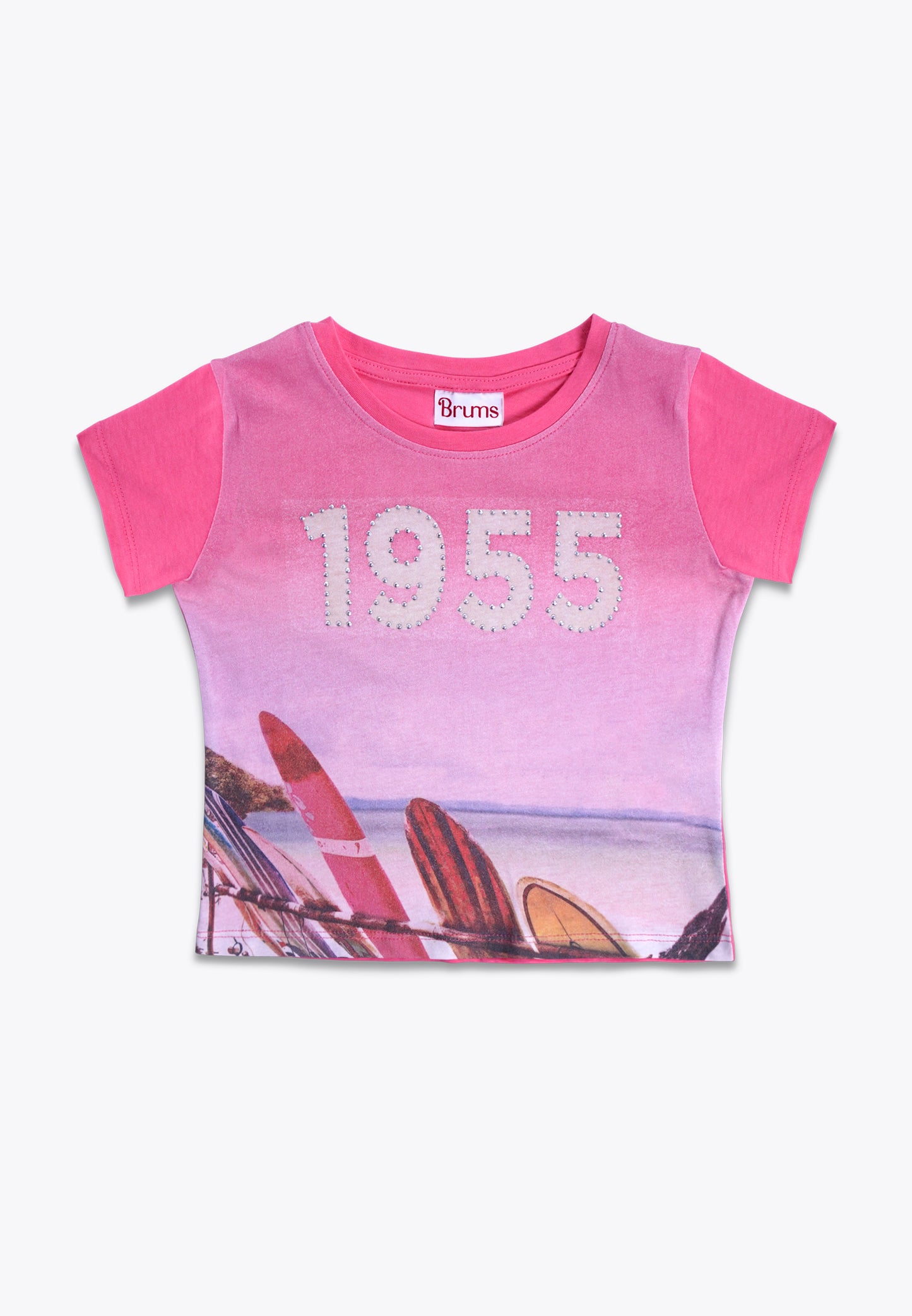 T-Shirt con Stampa 1955 in Jersey