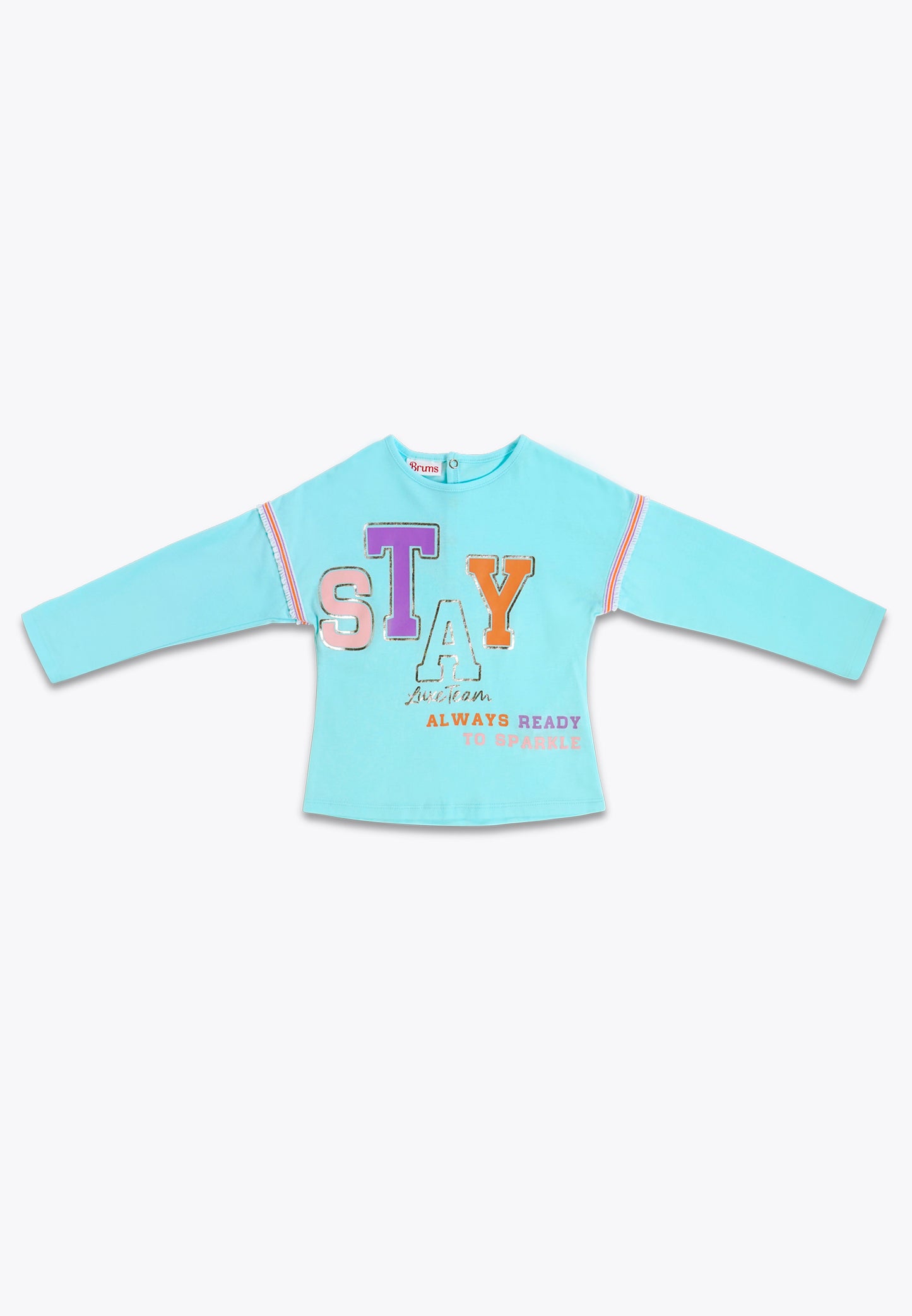 Long Sleeve Jersey T-Shirt with Ribbon