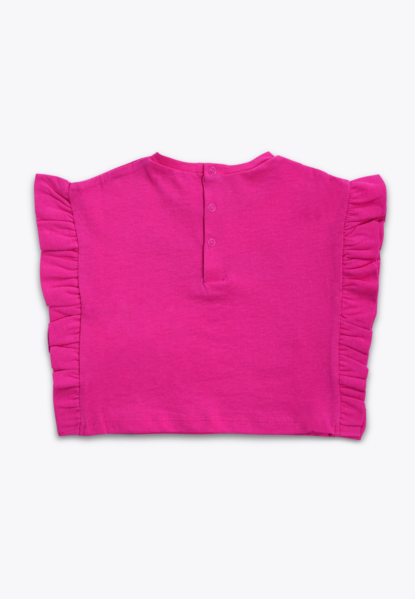 Jersey T-Shirt with Lateral Ruffles