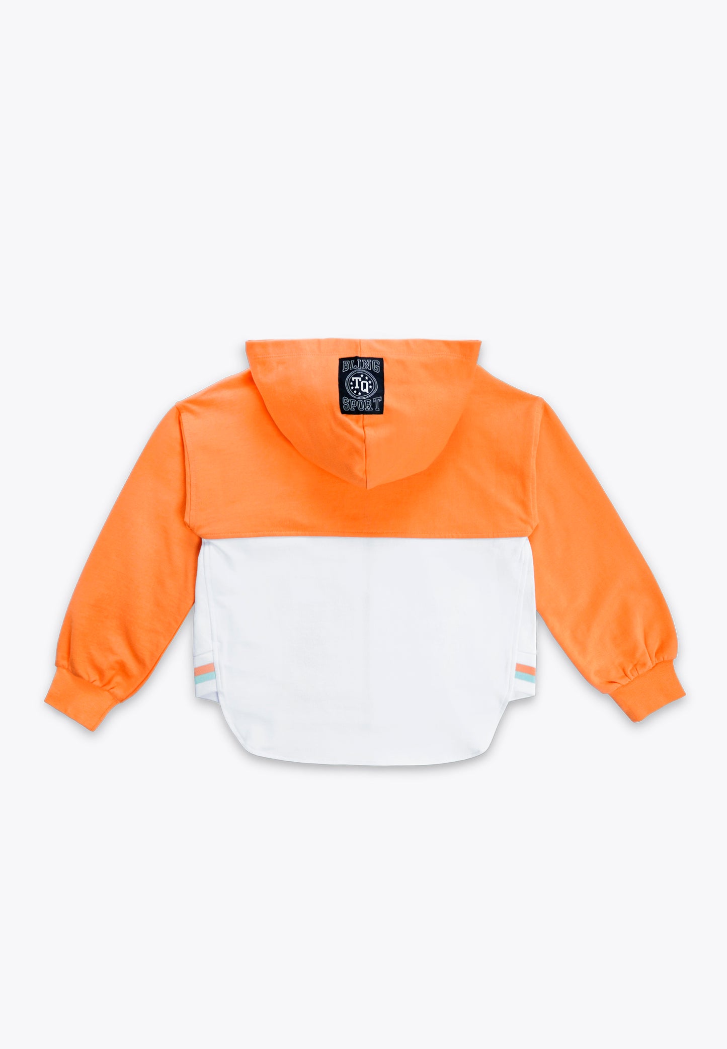 Bicolor Fleece Full Zip Sweatshirt with Hood